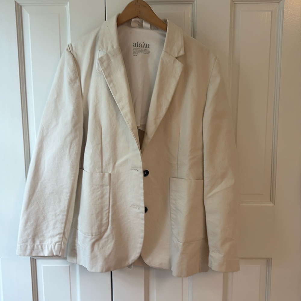 EUC Aiayu cotton canvas blazer